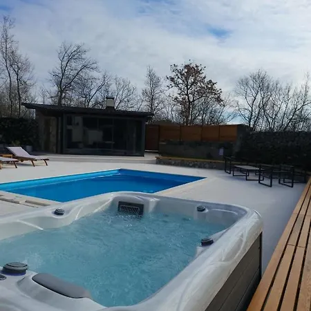 Moretto With Private Swimming Pool And Jacuzzi Vila Viskovo