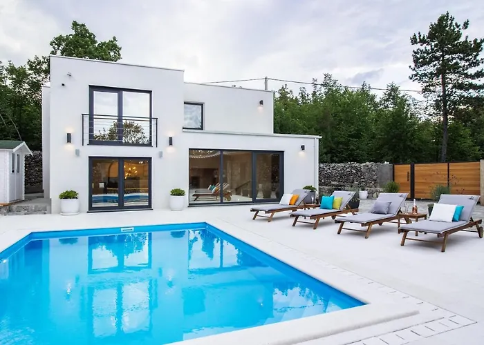 Βίλα Villa Moretto With Private Pool & Jacuzzi - Rijeka Area Viskovo