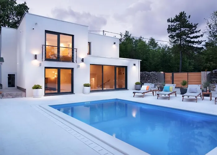 Villa Moretto With Private Pool & Jacuzzi - Rijeka Area Viskovo